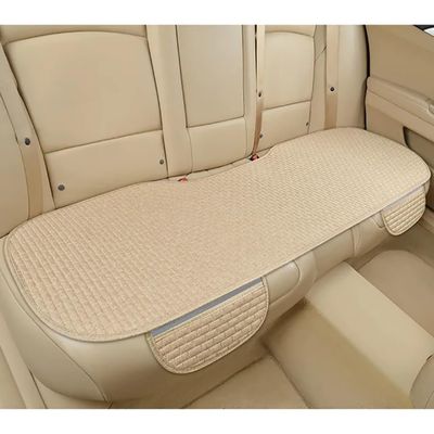 Lmmdhi Breathable Car Seat Cover for Hyundai Santa Fe 2013–2018, Beige, 1-Piece Rear Seat Sheet