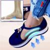 Women's Suede Platform Sandals with Tassel, Closed Toe, Buckle, Gray, EU 35 view 4