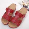 Women's Floral Wide-Fit Boho Beach Flip-Flop Wedge Platform Sandals, Casual Summer Slip-On Sandals, Size 01,43 (5 view 3