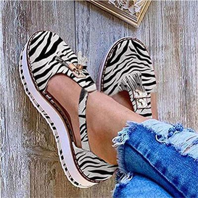 CrEev Women's Summer Platform Sandals with Tassel, Leather, Closed Toe, Buckle, Ankle Strap, Heel, Vintage Beach Espadrille Sandals (2 43 EU) (9 39 EU)