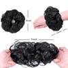 1-Piece Hair Bun Extension with Elastic Band, Synthetic Wavy Chignon Hairpiece for Women view 4