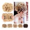 Messy Bun Comb Clip-In Ponytail Extensions for Women, Loose Curly Updo Hairpiece view 2