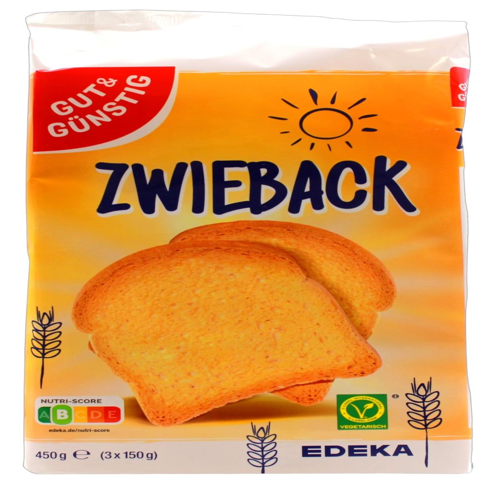 EDEKA Gut & Günstig Rusks, 6-Pack (6 x 450 g)