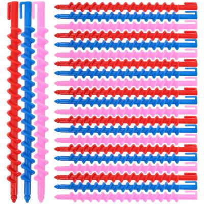 Healvian 20-Pack Spiral Perm Rods, 6.10 x 0.39 in, Heatless Curlers