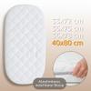 Totsy Baby Co-Sleeper Mattress, Oval, 40 x 80 cm, Breathable & Washable, OEKO-TEX view 2
