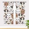 YUANZU Cat Blackout Curtains for Kids’ Room, 2 Panels, 54 x 52 in view 2