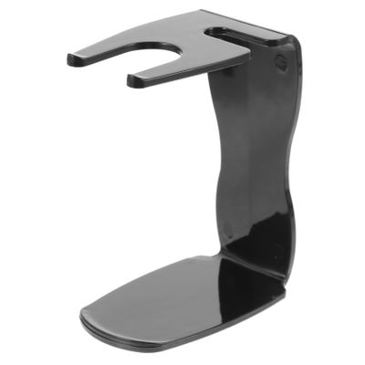 Healvian Black Plastic Safety Razor and Shaving Brush Stand