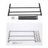 3-Tier Towel Rack, Wall-Mounted, Stainless Steel, Black, 40 cm view 2