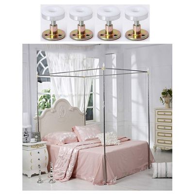 Stainless Steel Bed Mosquito Net Frame for Twin/Full/Queen/King Beds, 1.35 x 2 m