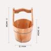UYDJAKX Wooden Barrel Foot Bath Tub for Soaking Feet, Foot Bath Bucket, Foot Basin for Adults, Wooden Pedicure Bucket, Foot Bath Whirlpool (Size: B) Present Your Vision Star of Light view 2