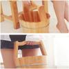 UYDJAKX Wooden Barrel Foot Bath Tub for Soaking Feet, Foot Bath Bucket, Foot Basin for Adults, Wooden Pedicure Bucket, Foot Bath Whirlpool (Size: B) Present Your Vision Star of Light view 3