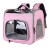 TOTIKI Cat Backpack, Dog Carrier, Portable Outdoor Travel Pet Carrier (Pink, 41 × 29.5 × 35 cm) view 1