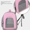 TOTIKI Cat Backpack, Dog Carrier, Portable Outdoor Travel Pet Carrier (Pink, 41 × 29.5 × 35 cm) view 4