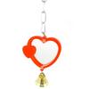 Generic Parrot Budgie Bird Mirror Heart Shape view 1