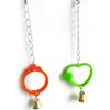 Generic Parrot Budgie Bird Mirror Heart Shape view 3
