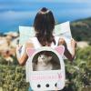 PETCUTE S Pet Backpack, Foldable Carrier with Removable Mat view 2
