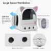 PETCUTE S Pet Backpack, Foldable Carrier with Removable Mat view 4