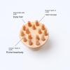 Small Octopus Solid Beech Wood Scalp Massage Comb, Meridian Scalp Massager, Tingler, Home Beauty Salon, Special Scalp Massage/240 (Color: Shiziguashaqi) view 2