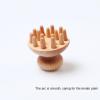 Small Octopus Solid Beech Wood Scalp Massage Comb, Meridian Scalp Massager, Tingler, Home Beauty Salon, Special Scalp Massage/240 (Color: Shiziguashaqi) view 4