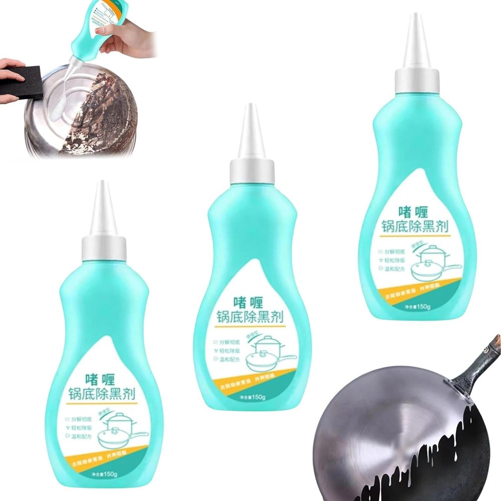 WANZHASHIWO Magic Cleaner for Pots and Pans, 150 ml, Pot-Bottom Cleaner for Stainless Steel Cookware