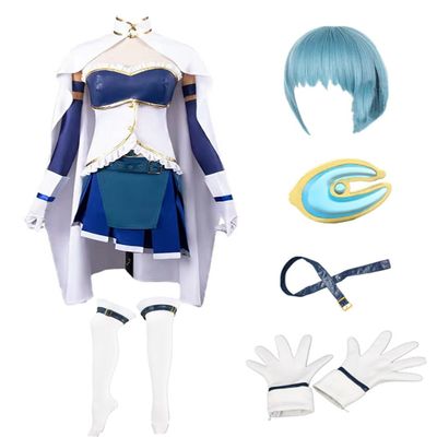 MANMICOS US-Size Anime Miki Sayaka Cosplay Costume, Women's Skirt Party Outfit (Large)