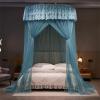 ENEN Bed Canopy Mosquito Net with Lace Trim, Blue view 2