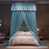 ENEN Bed Canopy Mosquito Net with Lace Trim, Blue view 3
