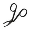 1/2 Curved Eyebrow Tweezers - Professional Eyebrow Scissors view 1