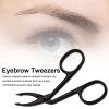 1/2 Curved Eyebrow Tweezers - Professional Eyebrow Scissors view 3