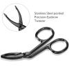 1/2 Curved Eyebrow Tweezers - Professional Eyebrow Scissors view 4