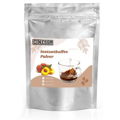 Cinesso Peach-Flavored Instant Coffee Powder, 1 kg