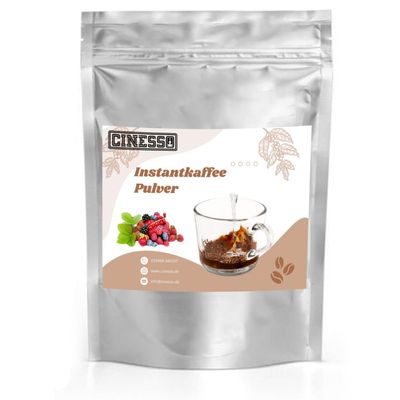 Cinesso Instant Coffee Powder, Fruity Flavors, Quick and Easy Preparation, Coffee Without a Coffee Machine, Convenient Beverage (10 kg, Forest Berry)