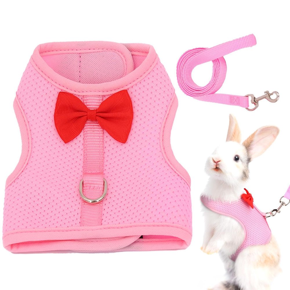 Rabbit Harness and Leash, Breathable Mesh Rabbit Harness