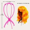 LMLKOY 1-Piece Pink Wig Stand, Portable, Foldable, for Travel, Home or Salon view 2