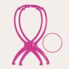 LMLKOY 1-Piece Pink Wig Stand, Portable, Foldable, for Travel, Home or Salon view 4