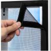 No-Drill Stainless Steel Cat Window Screen with Self-Adhesive Hook-and-Loop Tape, 150 x 150 cm view 1