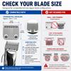 Premium Clipper Guards with Metal Clips, Compatible with Wahl Hair Clippers, 3-Piece Set view 3
