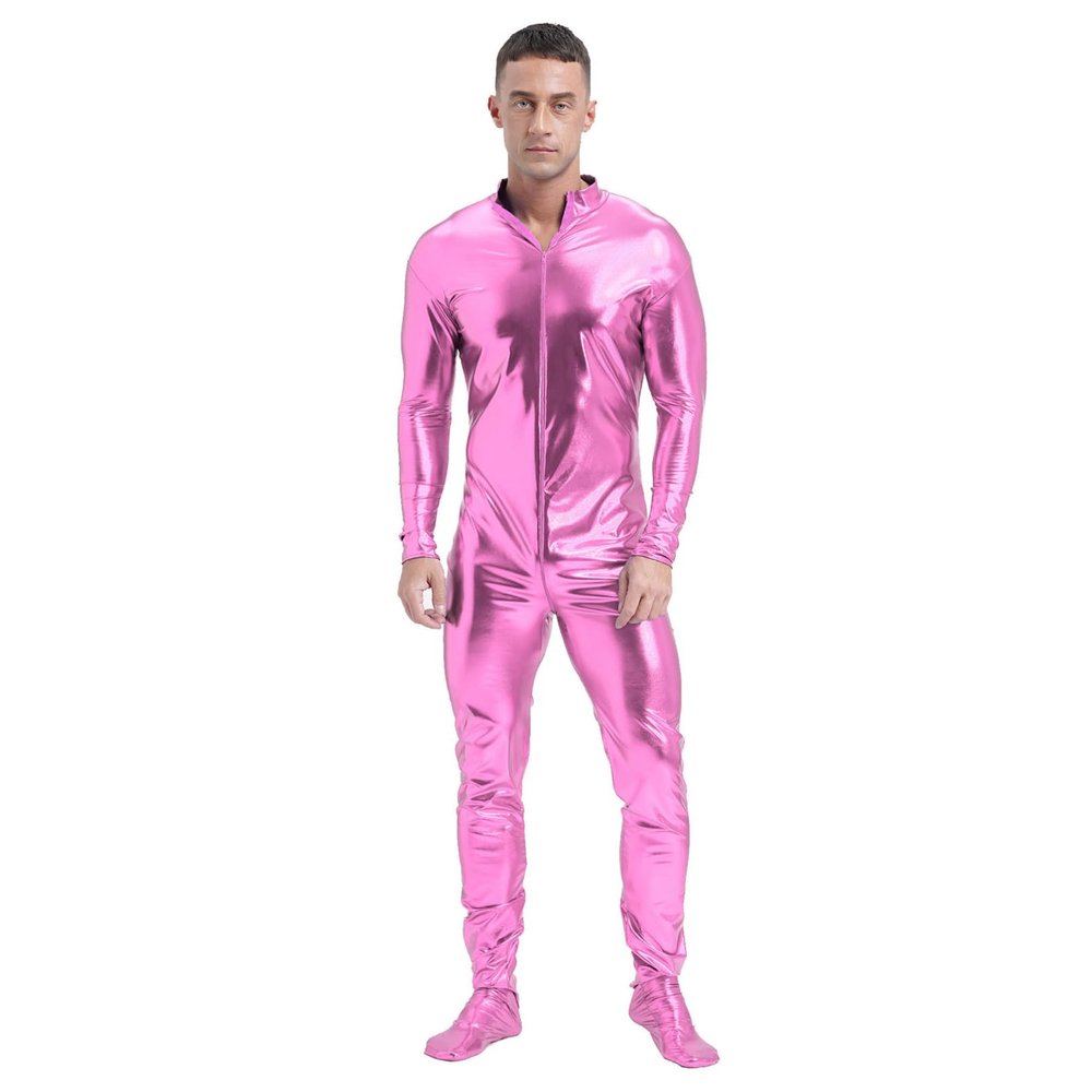 dPois Men's Metallic Bodysuit