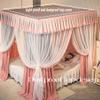 GLFNB Pink Canopy Mosquito Net for Girls, Single-Bed Curtains, Princess Bed Canopy, Birthday Gift, Girls' Room Decor (Single Layer, Size) view 2