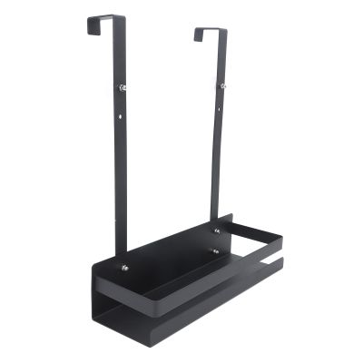 XHTLLO Black Iron Bathroom Hanging Organizer, Single-Layer Shower Basket