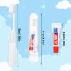 taonganui 12-Pack Foldable Travel Toothbrushes with Toothpaste view 2