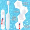 taonganui 12-Pack Foldable Travel Toothbrushes with Toothpaste view 3