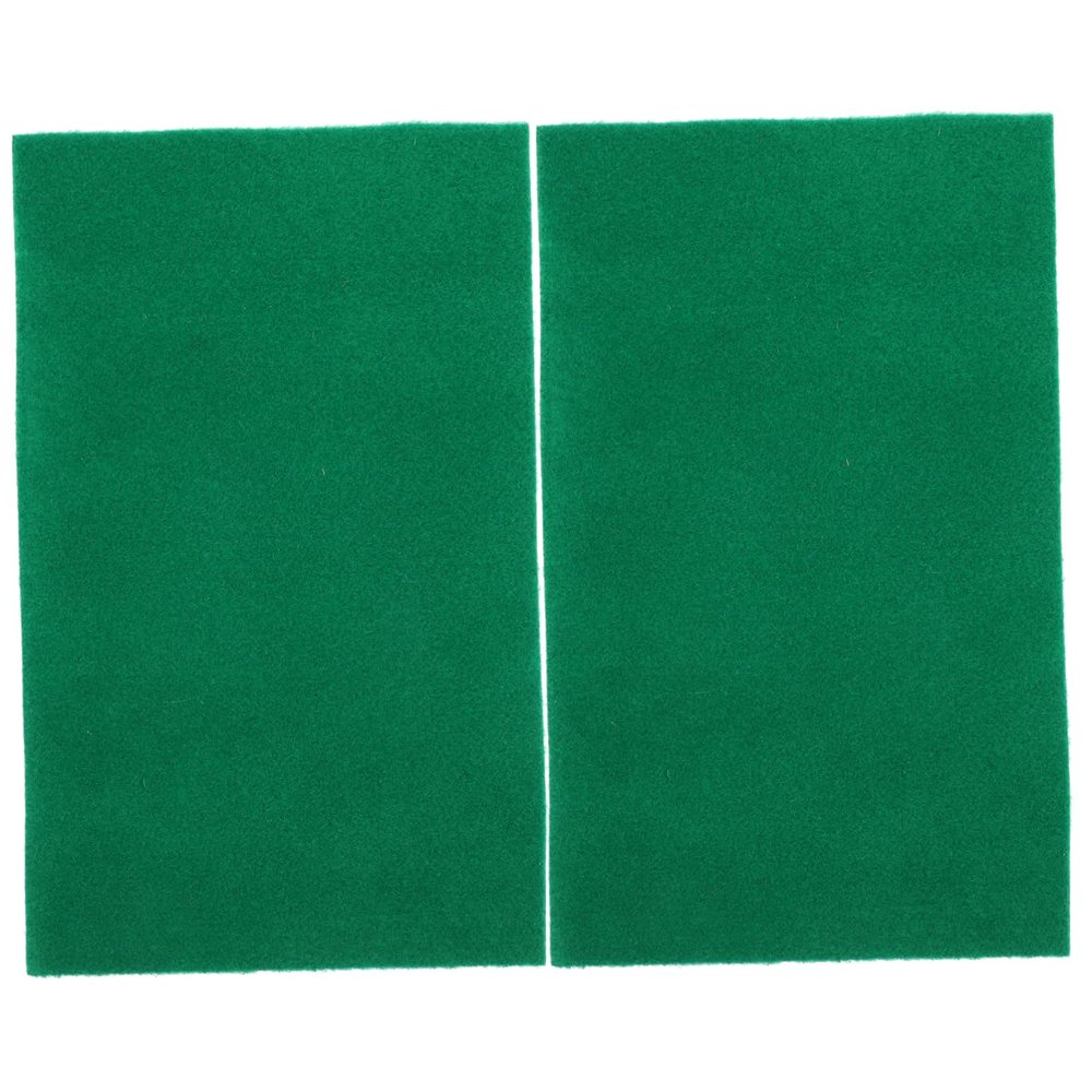 Reptile Mats for Household Use, 2 Pieces, Polyester, Green, Cuttable