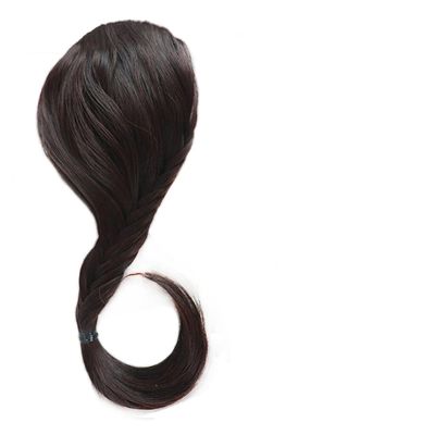 Synthetic Braided Fishtail Bangs Hairpiece, One-Piece Clip-In Hair Extension