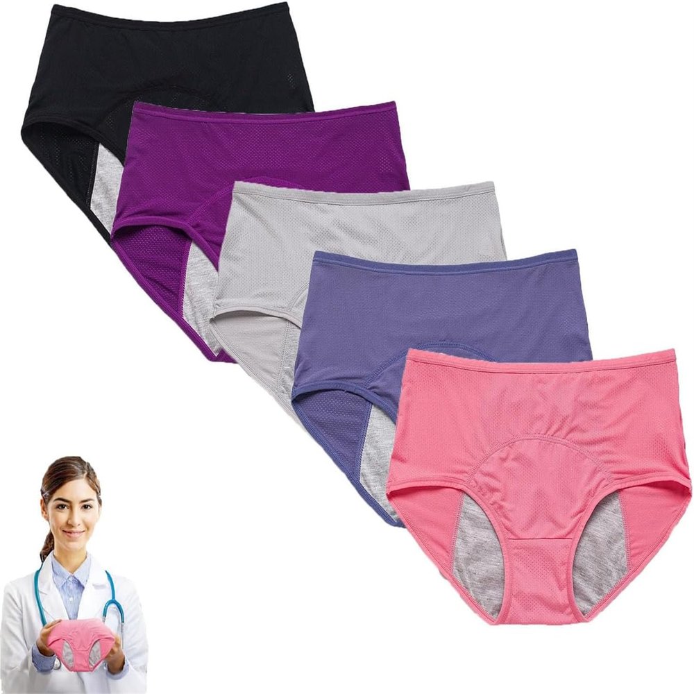 Barebliss Leakproof Incontinence Underwear for Women, High Absorbency, Set C, L