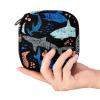 Period Pouch for School, Zippered Sanitary Pad Storage Bag, Menstrual Cup and Tampon Pouch, Shark Ocean Sea view 4