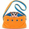 Meow&Woof Sugar Glider Bonding Pouch for Small Pets with Strap, Orange view 1