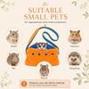 Meow&Woof Sugar Glider Bonding Pouch for Small Pets with Strap, Orange view 3