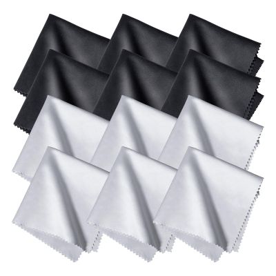 12 Microfiber Cleaning Cloths - 20 x 20cm - Extra Soft & Absorbent
