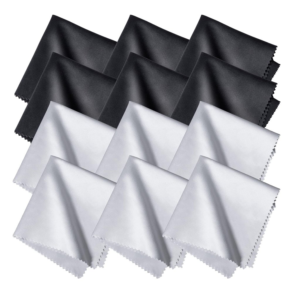 12 Microfiber Cleaning Cloths - 20 x 20cm - Extra Soft & Absorbent